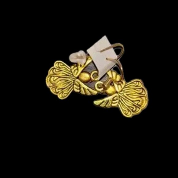 Nordstrom Gold Filigree Angel Earrings - Picture 4 of 6